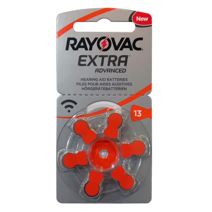 باتری سمعک ریوواک Rayovac مدل 13 بسته 6 عددی